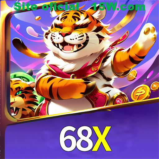 Imagem promocional da 68X mostrando a plataforma e suas vantagens